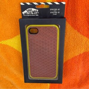 Official Vans iPhone 4G / 4s Waffle Print and Yellow Case